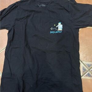 The Limited Black Tee with Blue Graphic